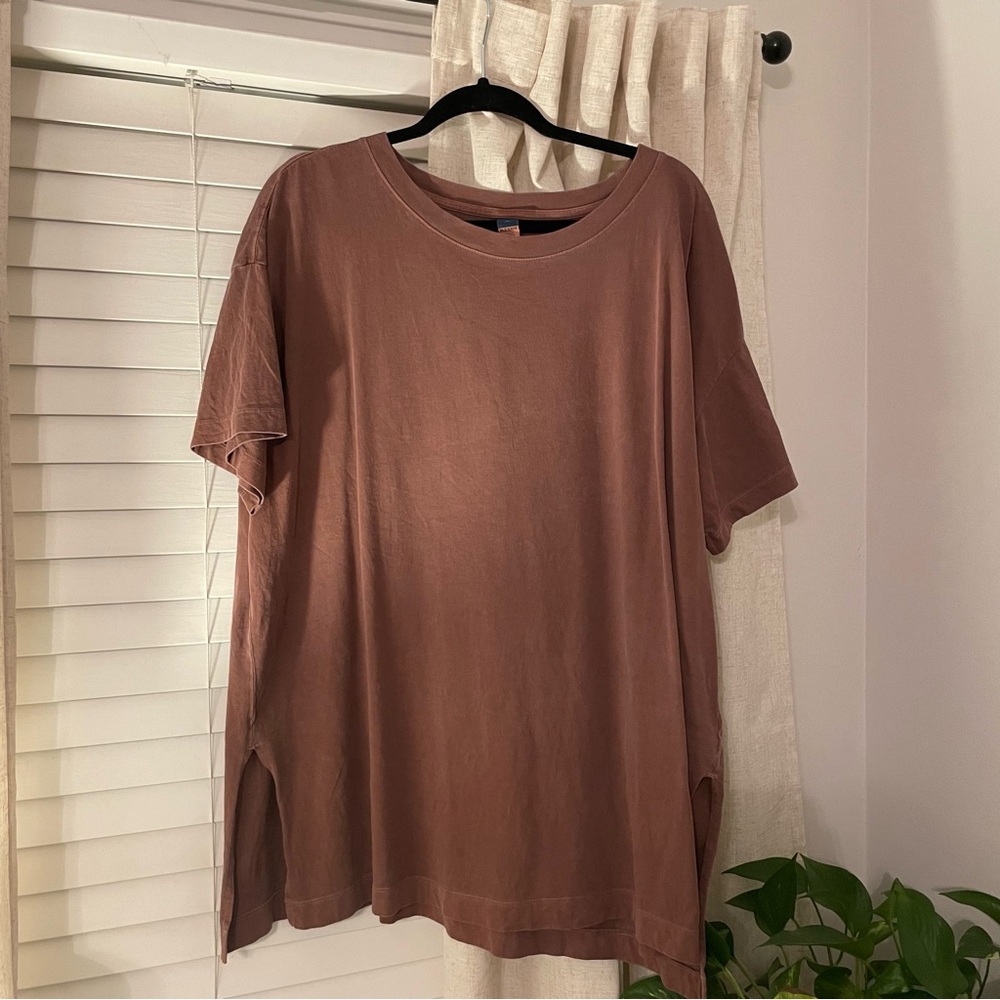 Oversized Side Slit Tee